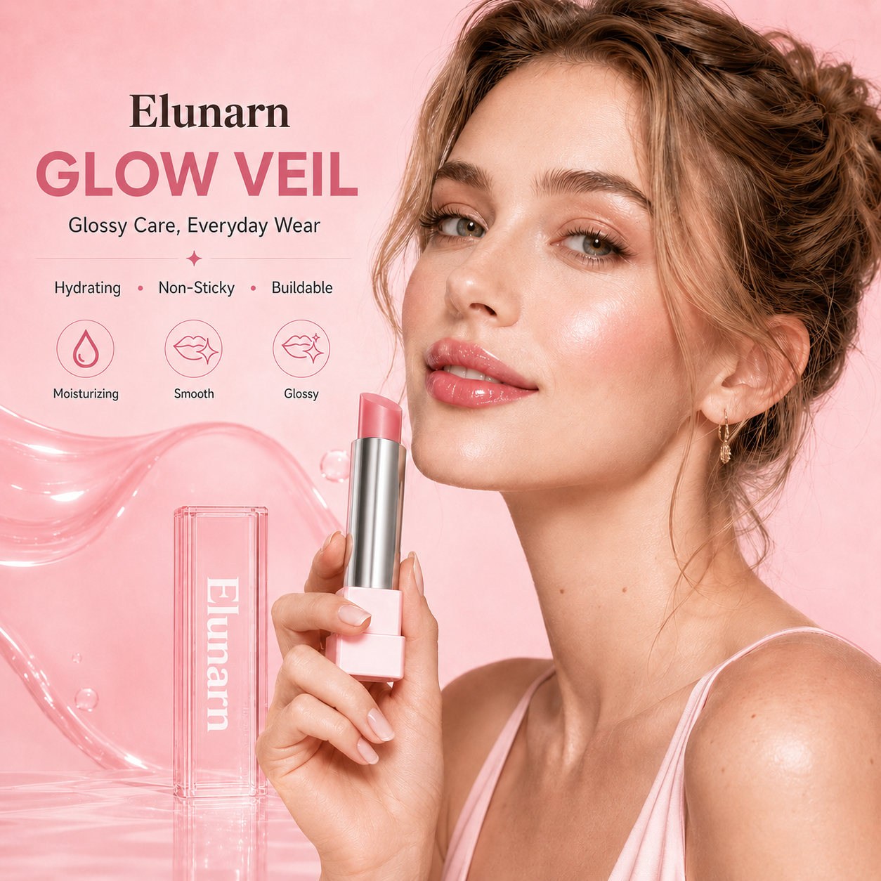 🔥Last Day Buy 1 Get 1 Free|Elunarn GLOW VEIL LIP SHEEN OIL BALM