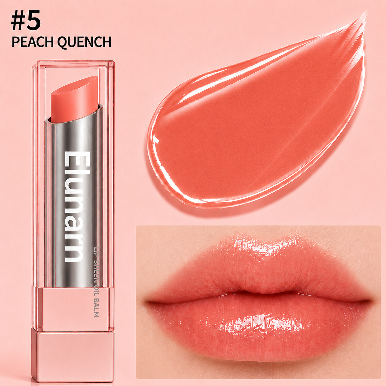 🔥Last Day Buy 1 Get 1 Free|Elunarn GLOW VEIL LIP SHEEN OIL BALM