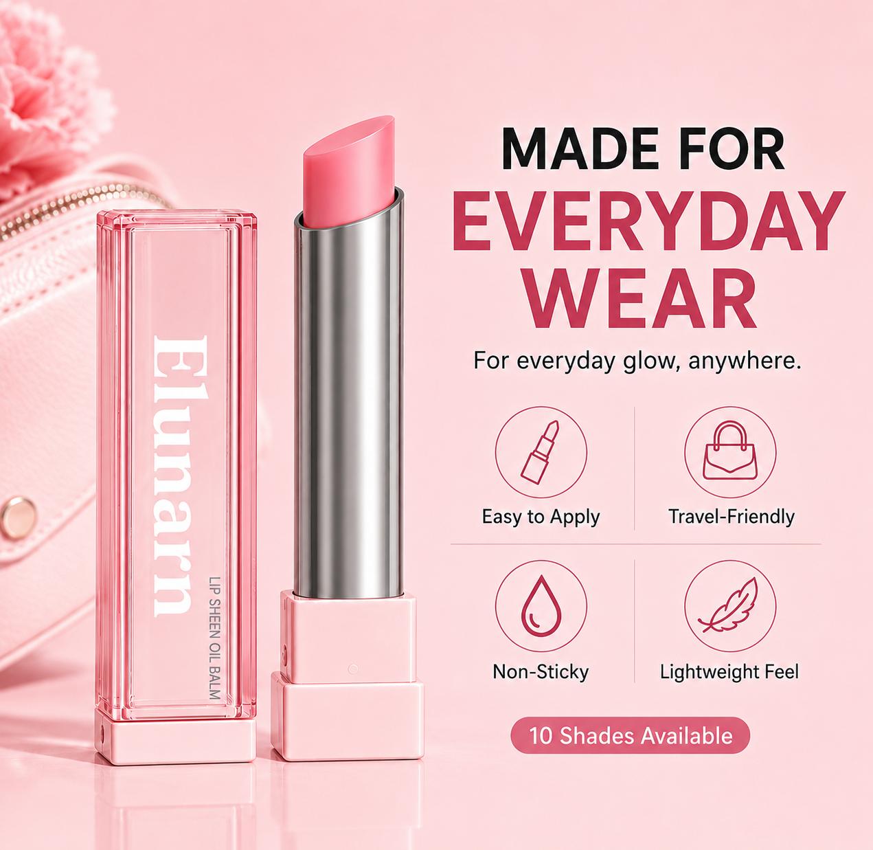 🔥Last Day Buy 1 Get 1 Free|Elunarn GLOW VEIL LIP SHEEN OIL BALM