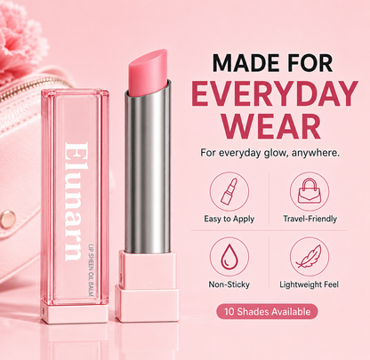 🔥Last Day Buy 1 Get 1 Free|Elunarn GLOW VEIL LIP SHEEN OIL BALM